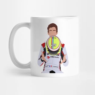 Theo Pourchaire driving Formula 2 for ART grand prix 2021 Mug